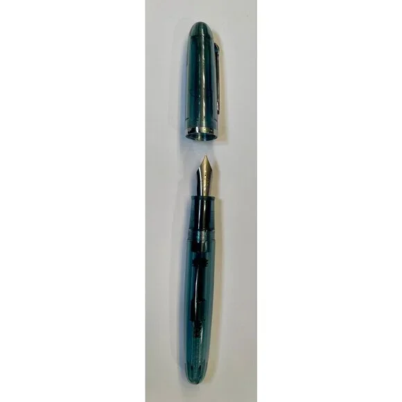 Ellington Pens Fountain Pen Clarity Transparent Clear & Blue NEW 2 PENS - Picture 11 of 11
